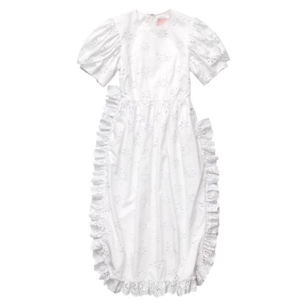NWT Simone Rocha H&M White Embroidered Dress